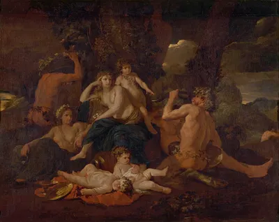 L’enfance de Bacchus by Николя Пуссен — digital art print download
