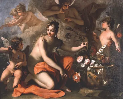 Flora by Себастьяно Риччи, 1712-1716 — digital art print download