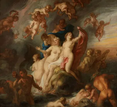 Triumph of Galatea by Теодор ван Тульден, 1659 — digital art print download