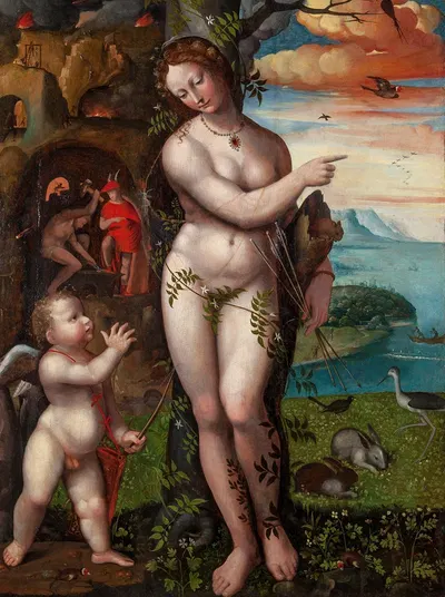 Venus and Cupid by Domenico Beccafumi — digital art print download
