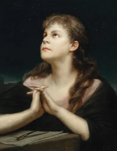 Urania by Габриэль фон Макс — digital art print download
