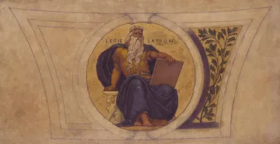 Study for Mosaic, Wisconsin State Capital, 'Legislation' by Кеньон Кокс, 1913 — digital art print download