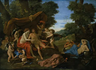 Mars and Venus by Николя Пуссен — digital art print download