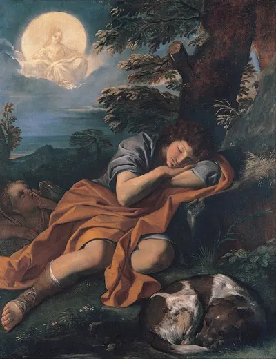 Diane and Endymion by Пьер Франческо Мола, 1660 — digital art print download