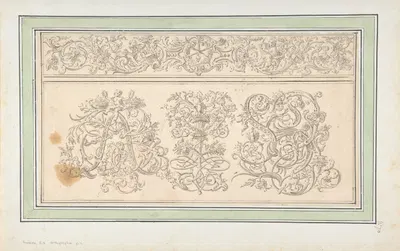 Design for 'Orthographia' pl.2 by Johann Daniel Preissler — digital art print download