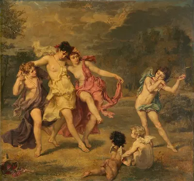 L'Amour Ménétrier by Сара Пакстон Болл Додсон, 1877 — digital art print download