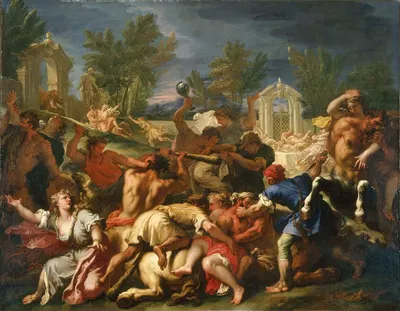 The Battle of the Lapiths and Centaurs by Себастьяно Риччи — digital art print download