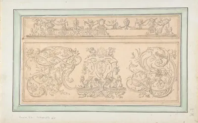 Design for 'Orthographia' pl.8 by Johann Daniel Preissler — digital art print download