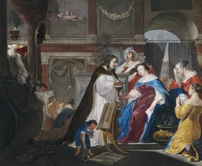 Die Trauerfeier der Königin Artemisia für König Mausolos by Arnold Houbraken — digital art print download
