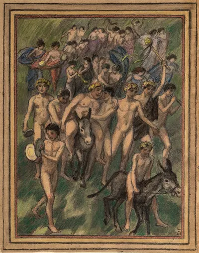 Bacchantenzug by Ludwig von Hofmann — digital art print download