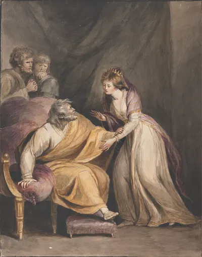 Lear and Cordelia by Мэри Хоар — digital art print download