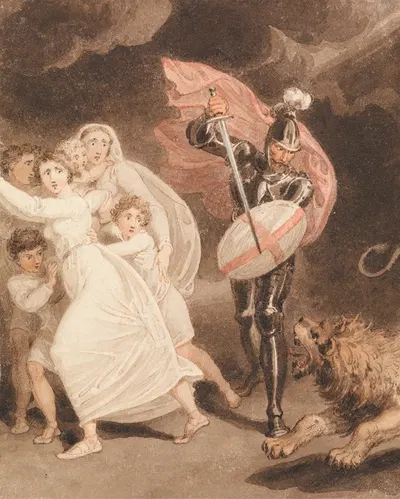 Greatheart's Battle with Grim by Richard Westall — digital art print download