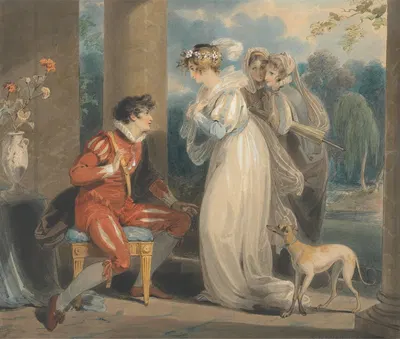 Rosebud, or the Judgement of Paris by Richard Westall, 1791 — digital art print download