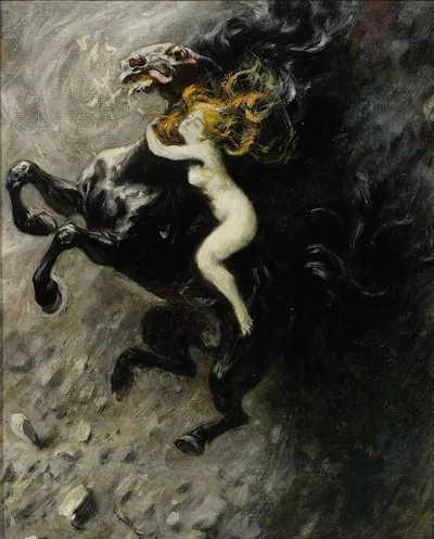 Frenzy, sketch by Władysław Podkowiński, 1893 — digital art print download