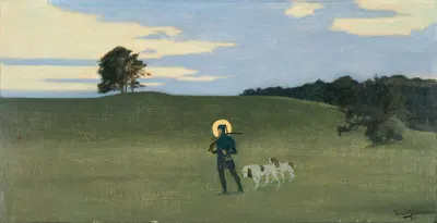 St Hubertus by Харальд Слотт-Мёллер, 1891 — digital art print download