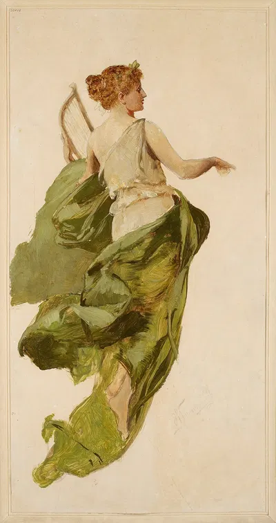 Allegory of Music by Генрик Симирядзкий, 1892 — digital art print download