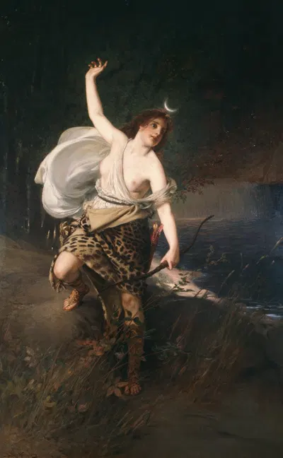 Diana by Julius Kronberg — digital art print download