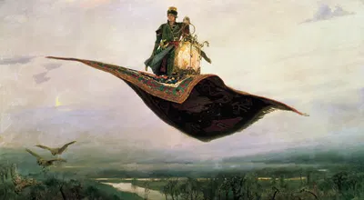 The Flying Carpet by Виктор Михайлович Васнецов, 1880 — digital art print download