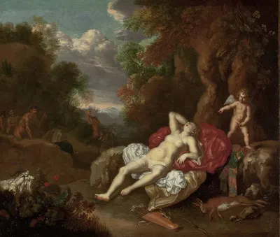 Sleeping Venus by Виллем Ван Мейрис, 1725 — digital art print download