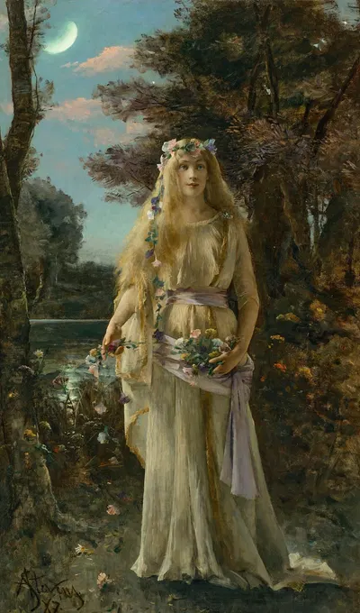 Ophélie (Ophelia) by Альфред Стивенс, 1887 — digital art print download