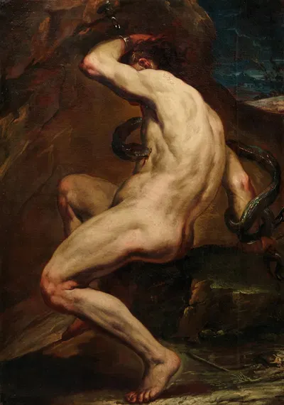 The Punishment of Tityus by Corrado Giaquinto — digital art print download