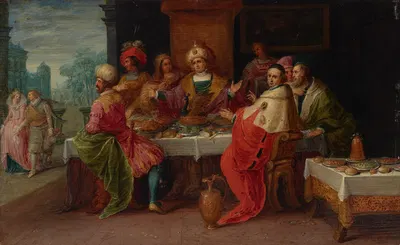 The Feast of Midas by Франс Франкен Младший — digital art print download
