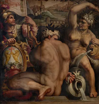 Allegory of Casentino by Джорджо Вазари, 1563 - 1565 — digital art print download