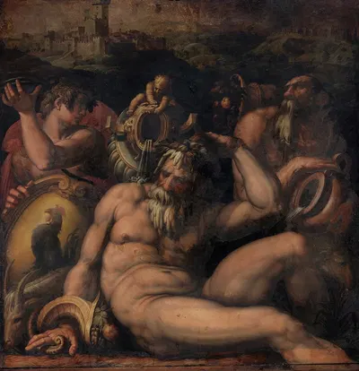 Allegory of Chianti by Джорджо Вазари, 1563 - 1565 — digital art print download