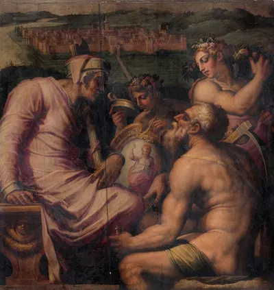Allegory of San Giovanni Valdarno by Джорджо Вазари, 1563 - 1565 — digital art print download