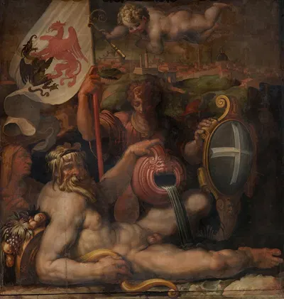 Allegory of Volterra by Джорджо Вазари, 1563 - 1565 — digital art print download