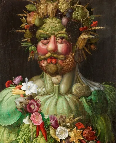 Rudolf II of Habsurg or Vertumnus by Giuseppe Arcimboldo, 1591 — digital art print download