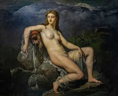 La Source ou l'eau by Henri Lehmann, 1882 — digital art print download