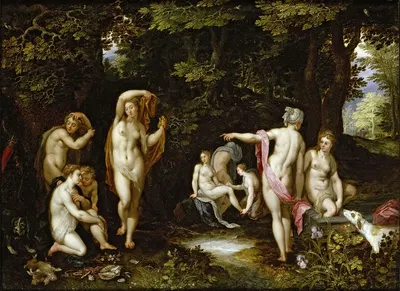 Diana and Actaeon by Ян Брейгель Старший — digital art print download