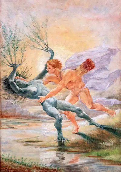 Apollo and Daphne by Жан-Батист Каривен — digital art print download
