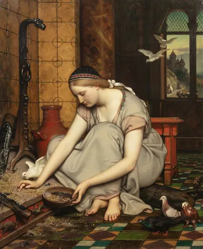 Cinderella by Jozef Van Lerius — digital art print download