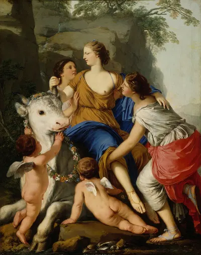 The Rape of Europa by Laurent de la Hyre, 1644 — digital art print download