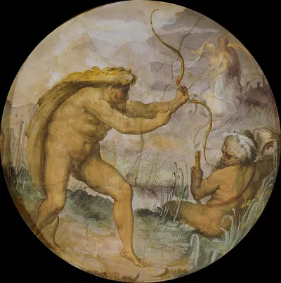 Hercules kills Nessus by Marco Marchetti, 1555 - 1556 — digital art print download