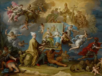 Allegory of the Consequences of the Peace of Utrecht by Paolo de Matteis — digital art print download