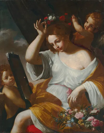 Venus at her toilet by Пьер Франческо Читтадини — digital art print download