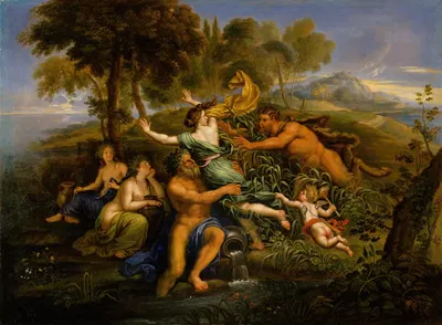 Pan and Syrinx by Pierre Mignard — digital art print download