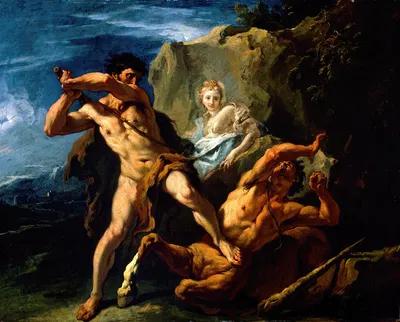 Hercules Killing the Centaur Nessus by Себастьяно Риччи — digital art print download