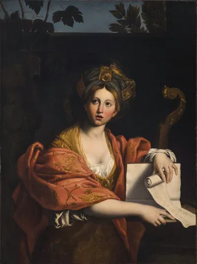 Cumaean Sibyl (After Domenichino) by Анжелика Кауфман — digital art print download