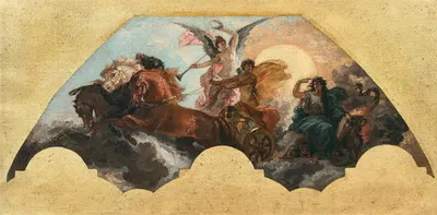 Le triomphe d'Apollon, projet pour le décor de l'opéra Garnier by Исидор Пильс — digital art print download