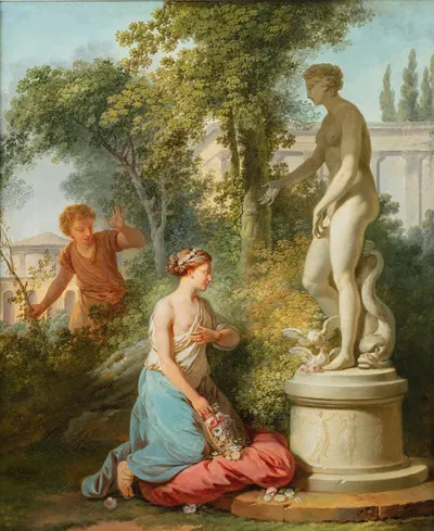 The offering to Venus by Жан-Жак-Франсуа Ле Барбье, 1778 — digital art print download