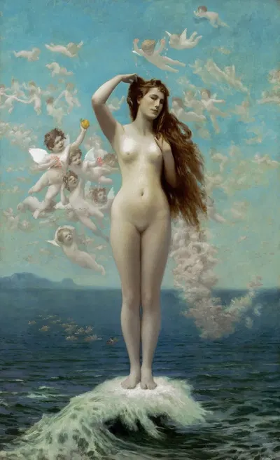 Venus Rising by Жан-Леон Жерома, 1890 — digital art print download