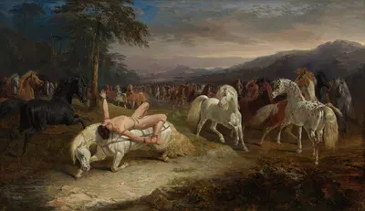 Mazeppa by Джон Фредерик Херринг-старший, 1842 — digital art print download