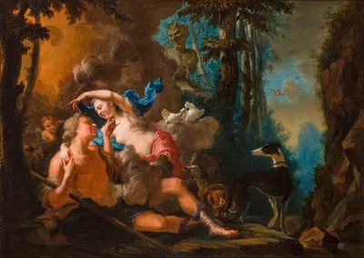 Amor and Psyche by Николаас Верколье — digital art print download