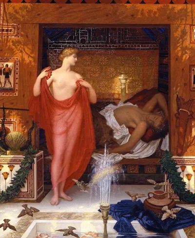 Hera in the House of Hephaistos by William Blake Richmond, 1902 — digital art print download