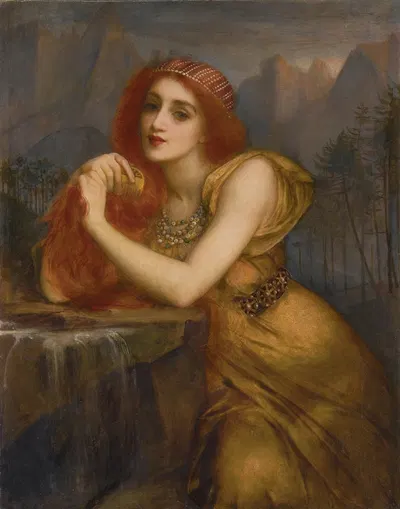 Lorelei, the Nymph of the Rhine by Чарльз Эдвард Алле — digital art print download