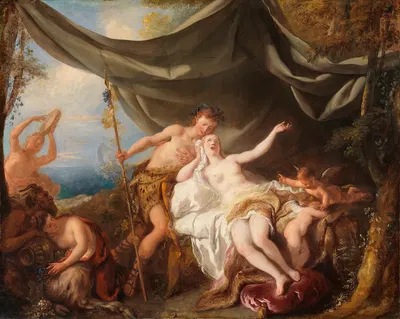 Bacchus and Ariadne by Жан-Франсуа де Труа — digital art print download